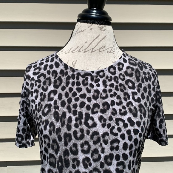 MICHAEL MICHAEL KORS Gunmetal Leopard Print T-Shirt - Picture 4 of 14